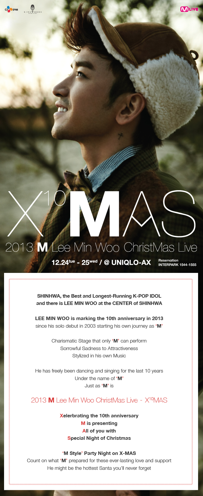 2013 M Lee Min Woo Christmas Live - XMAS | NOL World