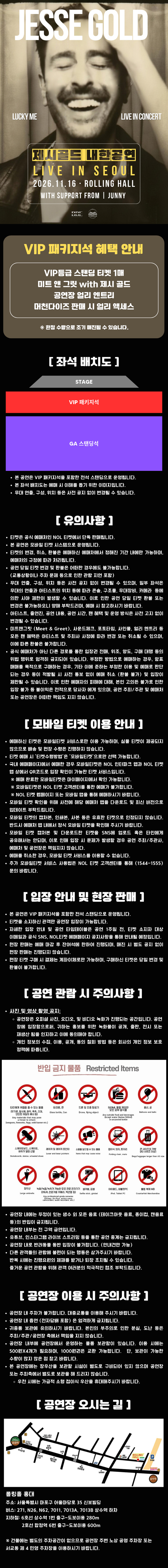 제시 골드 (JESSE GOLD) 내한공연