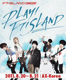 <b>FTISLAND 콘서트</b> PLAY! FTISLAND 티켓오픈안내 포스터