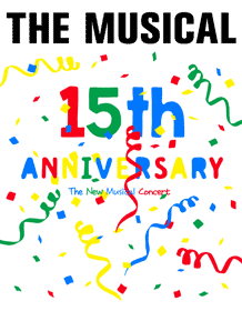 더뮤지컬 창간 15주년 기념 콘서트 〈The New Musical Concert〉 티켓오픈 안내 포스터
