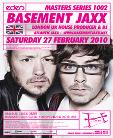 Basement Jaxx Live tour in Seoul  club EDEN