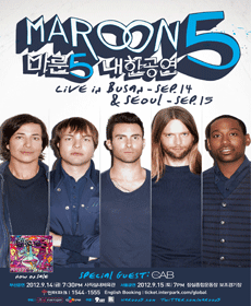 2012 Maroon 5 LIVE IN BUSAN