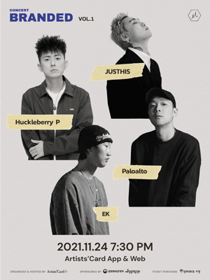 CONCERT BRANDED VOL.1 〈Paloalto, Huckleberry P, JUSTHIS, EK〉 - Online