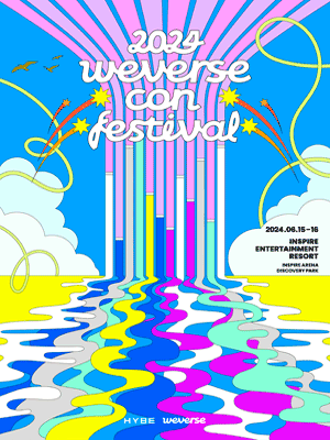 2024 Weverse Con Festival - 1 DAY PASS (Earlybird)단독판매 공연 포스터