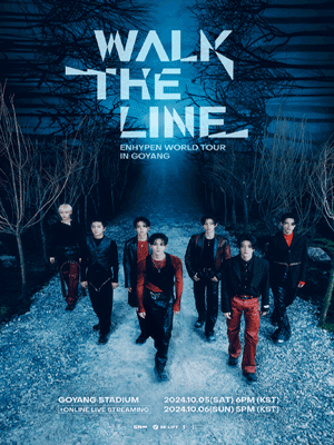 ENHYPEN WORLD TOUR ‘WALK THE LINE’ IN GOYANG 단독판매 공연 포스터