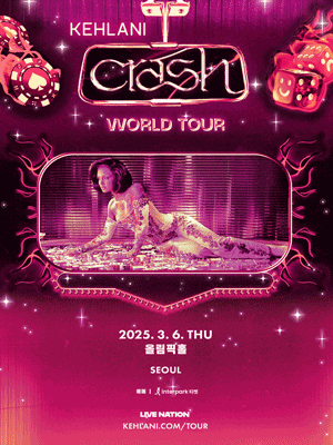 켈라니 내한공연 (CRASH WORLD TOUR in Seoul) 단독판매 공연 포스터