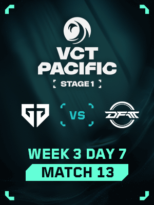 VCT PACIFIC STAGE1 (4.5) - M13 : GEN VS DMF