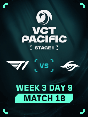VCT PACIFIC STAGE1 (4.7) - M18 : T1 VS TS