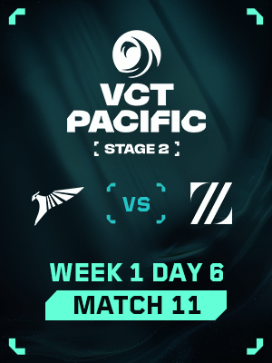 VCT Pacific Stage 2 (7.20) - M11 : TLN VS ZETA