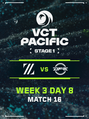 VCT PACIFIC STAGE1 (4.18) - M16 : ZETA VS DFM | NOL World