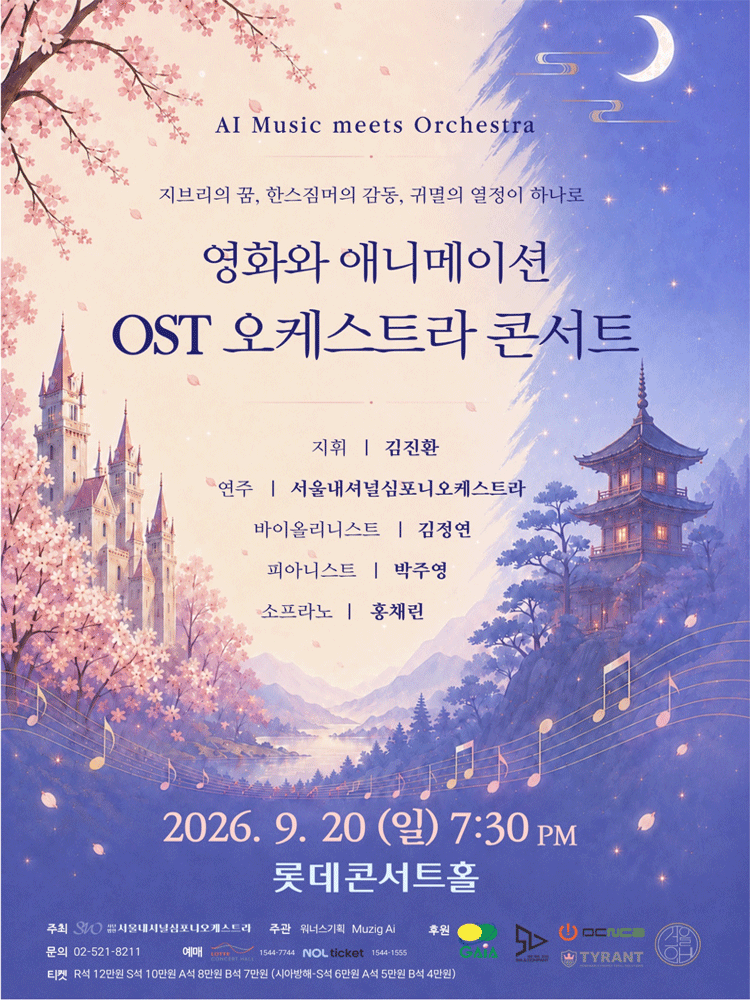 영화와 애니메이션 OST 오케스트라 콘서트