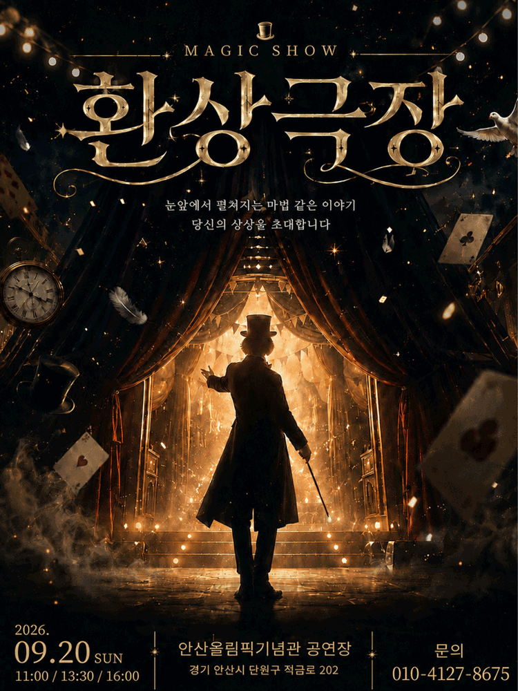 상상이 현실이 되는 순간, 「환상극장」마술쇼 - 안산