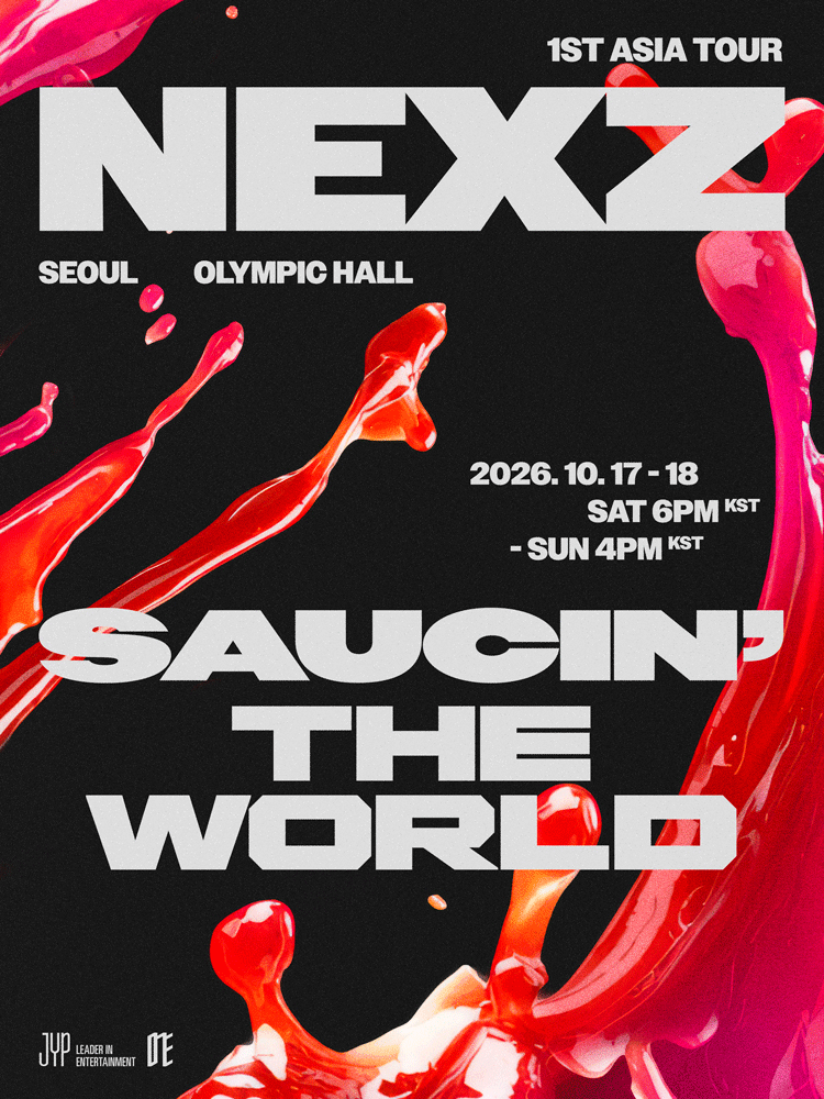 넥스지 NEXZ ASIA TOUR 〈SAUCIN’ THE WORLD〉 포스터