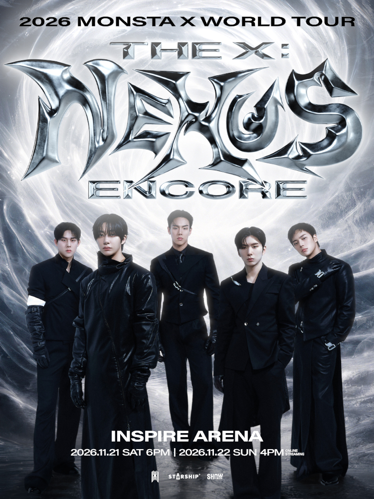 몬스타엑스 2026 MONSTA X WORLD TOUR ［THE X : NEXUS］ ENCORE 포스터