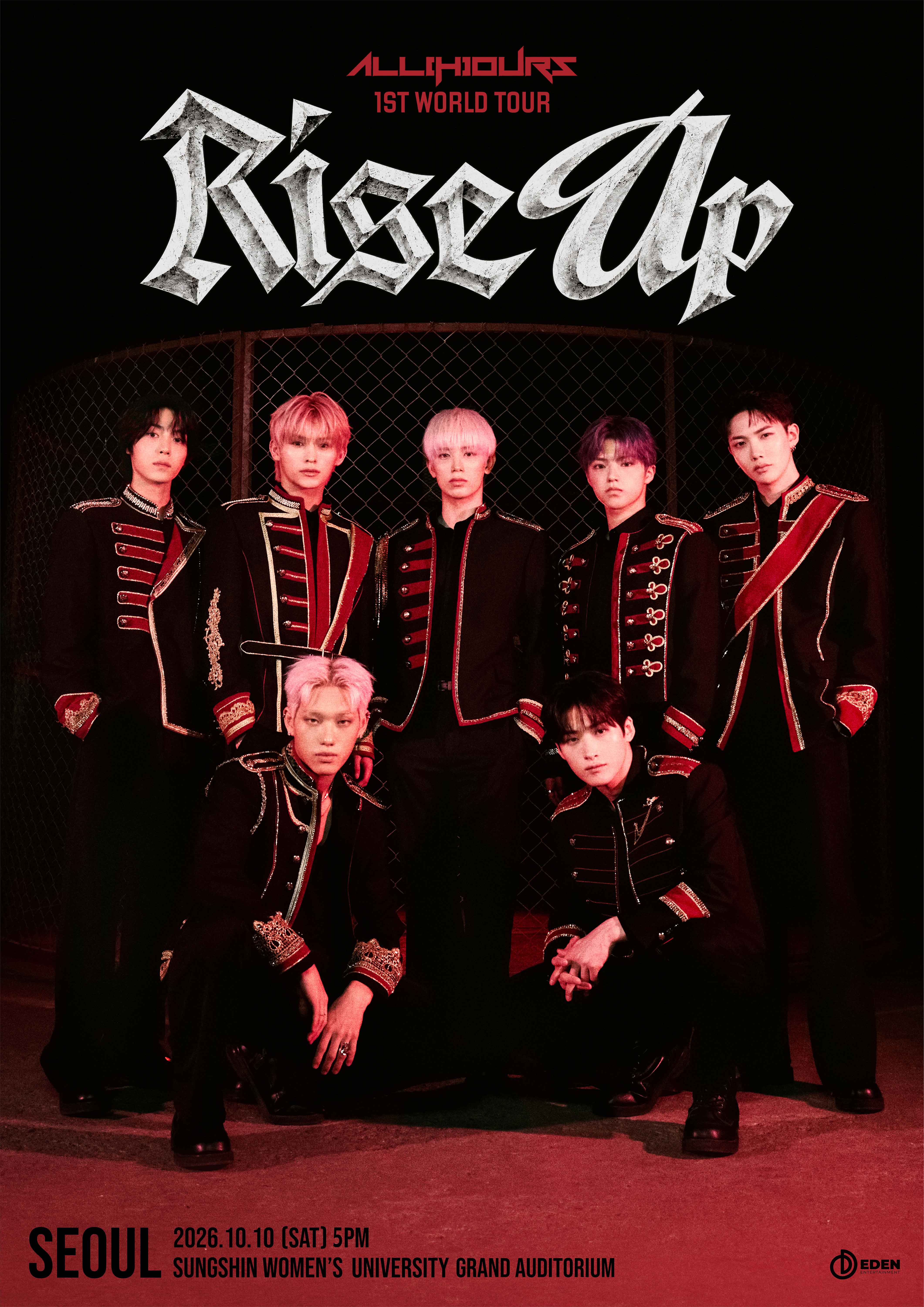 올아워즈 ALL(H)OURS 1st World Tour 〈RISE UP〉 in Seoul 포스터